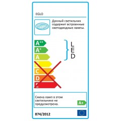 Точковий врізний світильник Eglo 61251 2580LM 28W 3000K SW