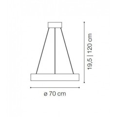 Люстра сучасна Ideal lux 211381 Oracle SP1 D70 Round Bianco