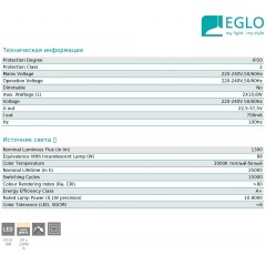 Люстра сучасна стельова Eglo 96092 Pertini