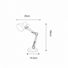 Настільна лампа Zuma Line Garita Table T51S-BK