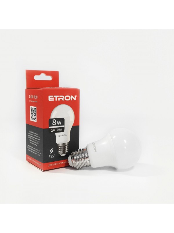 Лампа світлодіодна ETRON Light 1-ELP-010 A55 8W 4200K E27