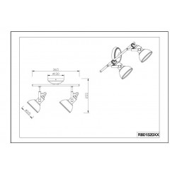 Спот з двома лампами Trio Gina R80152024