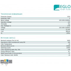Люстра-підвіс Eglo 96979 Moneva-C