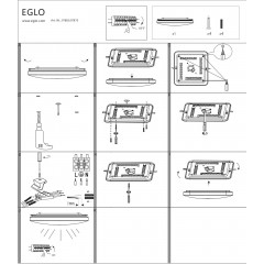 Стельовий світильник Eglo 97875 Frania