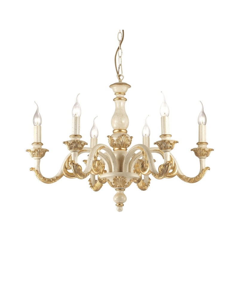 Люстра Ideal lux Giglio Oro SP6 (75327)