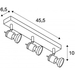 Спот з трьома лампами SLV 147443