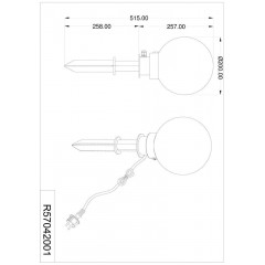 Грунтовий вуличний світильник Trio Bolo R57042001