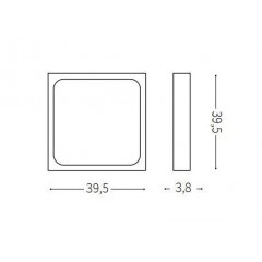 Стельовий світильник Ideal lux 240374 Universal D40 Square