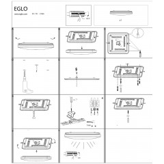 Стельовий світильник Eglo 97885 Frania