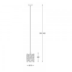 Люстра-підвіс Zuma Line Froze Pendant P0509-01D-F4AC