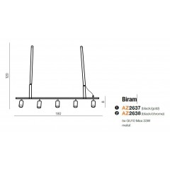 Люстра-підвіс Azzardo AZ2638 Biram
