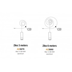 Люстра-підвіс Azzardo AZ2679 Ziko 3 meters