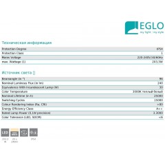 Вулична підсвітка фасаду Eglo 75547 Abugo