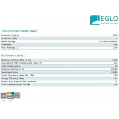 Стельовий світильник Eglo 96821 Capasso-C