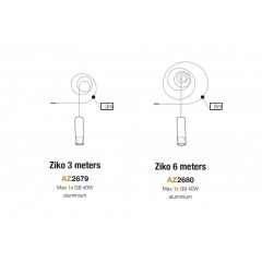 Люстра-підвіс Azzardo AZ2680 Ziko 6 meters