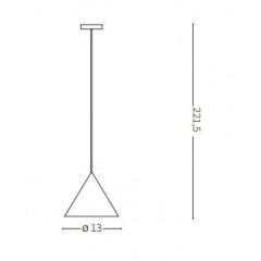 Люстра-підвіс Ideal lux 232690 A-Line SP1 D13 Bianco