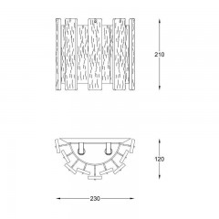 Бра декоративне Zuma Line Froze Wall W0509-02A-B5AC