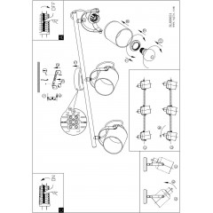Спот з трьома лампами Eglo 99054 Berregas