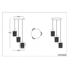 Люстра-підвіс Trio Posh R30763906