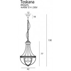 Люстра класична Maxlight P0325 TOSKANA