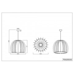 Люстра-підвіс Trio Wood R30255030
