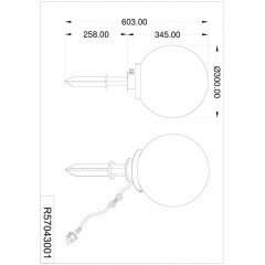 Грунтовий вуличний світильник Trio Bolo R57043001