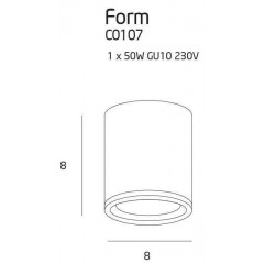 Точковий накладний світильник Maxlight C0107 Form