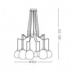 Люстра-підвіс Ideal lux 206394 Karousel SP10