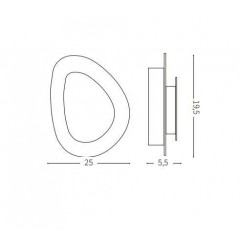 Настінний світильник Ideal lux 196190 Gingle AP90 Small