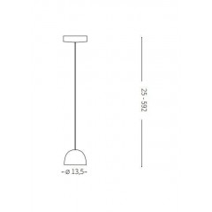 Люстра-підвіс Ideal lux 196770 Tall SP1 Big Bianco