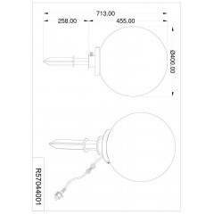 Грунтовий вуличний світильник Trio Bolo R57044001