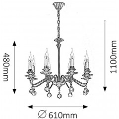 Люстра Rabalux 7059 Beatrice