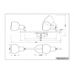 Спот з двома лампами Trio Brest R80592032