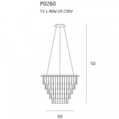 Кришталева люстра Maxlight C0260 Monaco