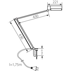 Настільна лампа Kanlux Ibis KT028-GR (01888)