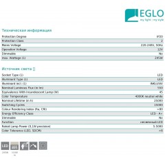 Меблева підсвітка Eglo 94692 Vendres