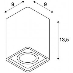 Точковий накладний світильник SLV 148004
