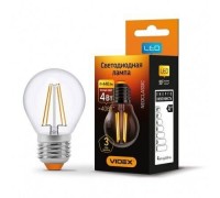 Декоративна лампа Videx Filament VL-G45F 4W E27 4100K