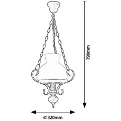 Люстра класична Rabalux 7076 Petronel