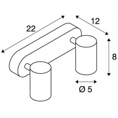Спот з двома лампами SLV 156511