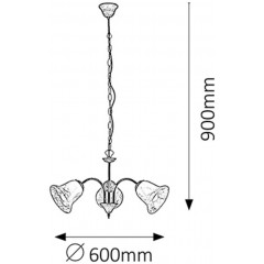Люстра класична Rabalux 7367 Colette