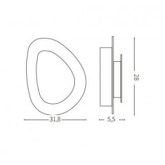 Настінний світильник Ideal lux 196206 Gingle AP125 Medium