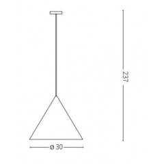 Люстра-підвіс Ideal lux 232720 A-Line SP1 D30 Bianco