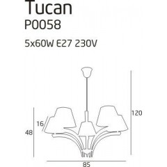 Люстра Maxlight P0058 Tucan