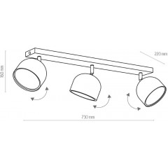 Спот з трьома лампами TK LIGHTING 3416