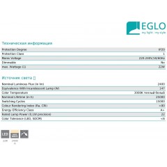 Стельовий світильник Eglo 99109 Ruidera