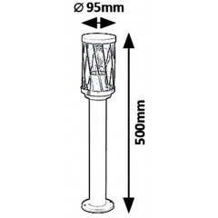 Світильник вуличний Rabalux 8889 BUDAPEST