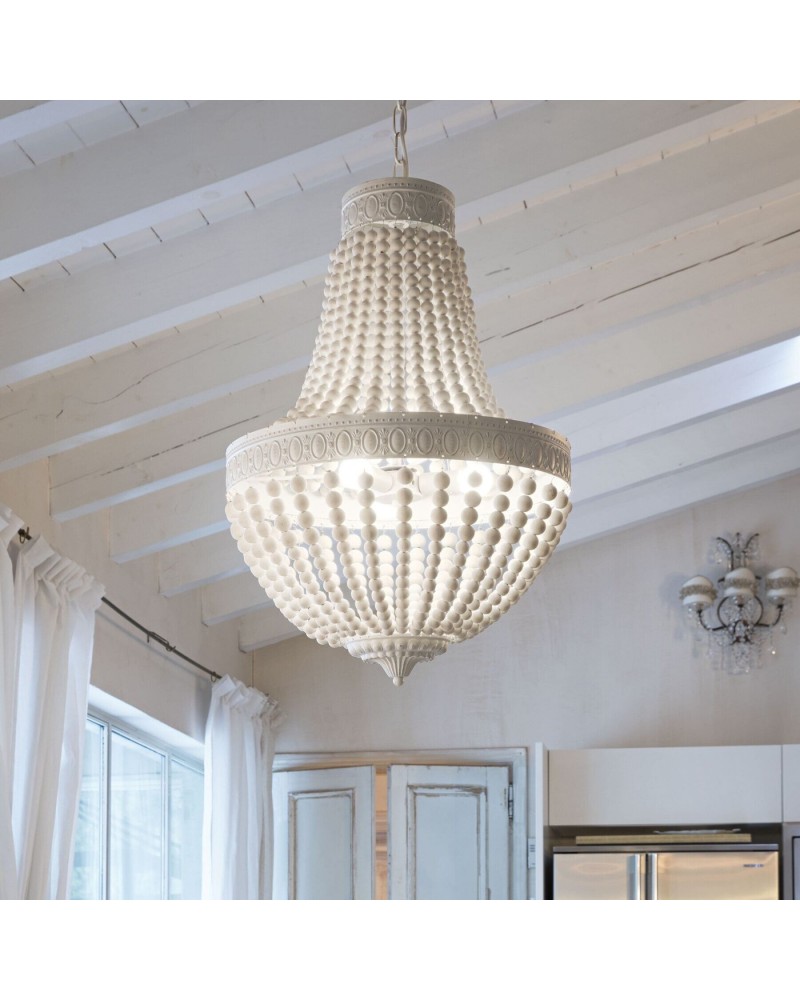 Люстра класична Ideal lux Monet SP5 Bianco (162737)