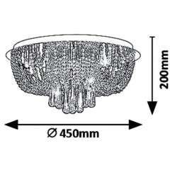 Кришталева люстра Rabalux 6806 LARISHA