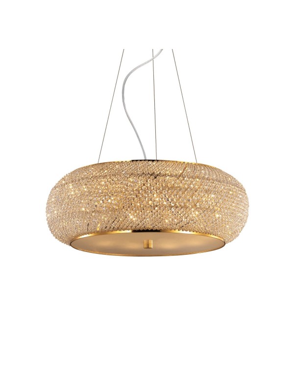 Кришталева люстра Ideal lux Pasha SP10 Oro (82257)